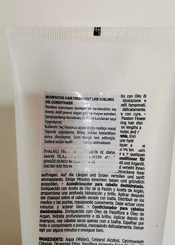 Framesi Morphosis Sublimis Oil Saç Kremi 250 ml  kuaför markası - Görsel 4