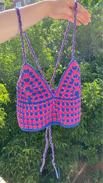 Örgü Cotton Yazlık Crop Top Büstiyer