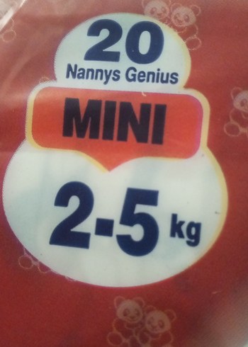 Nannys Mini Bebek Bezi 2-5 kg 20'li - Görsel 2
