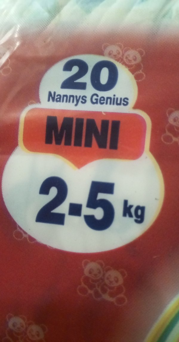 Nannys Mini Bebek Bezi 2-5 kg 20'li - Görsel 2