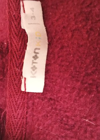 Bordo Fermuarlı erkek Sweatshirt Kapüşonlu - Görsel 3