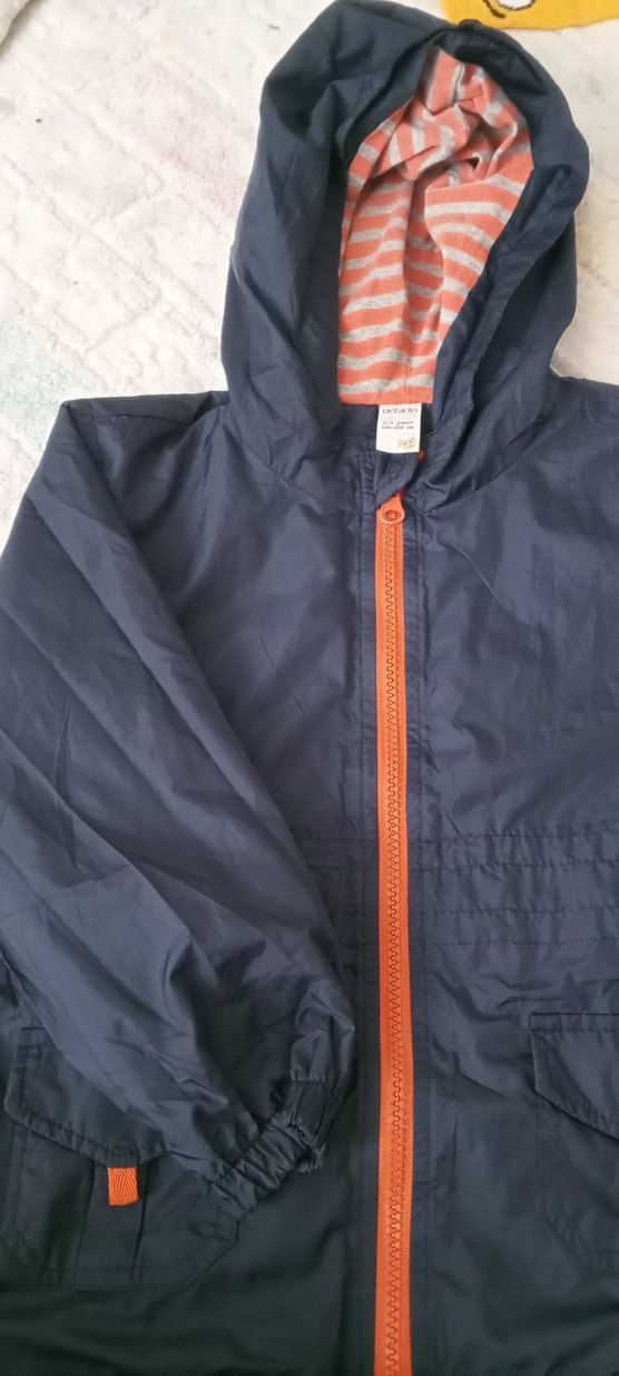 Gri Erkek Fermuarlı Yağmurluk 4-5 yaş - Görsel 2