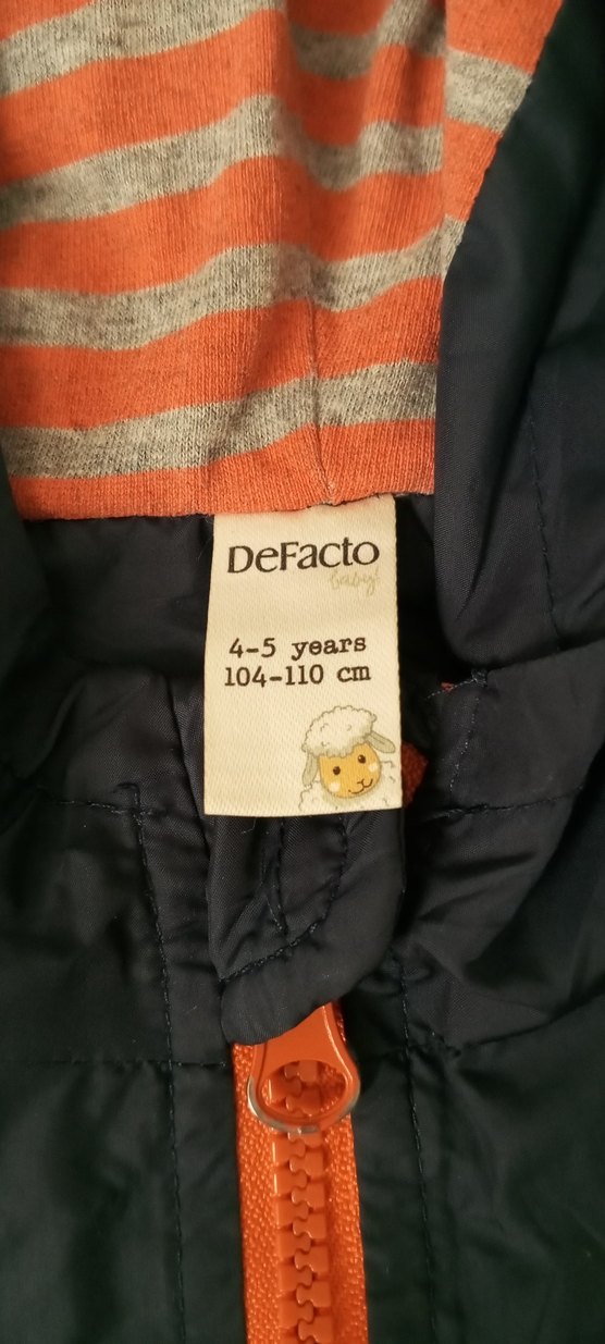 Gri Erkek Fermuarlı Yağmurluk 4-5 yaş - Görsel 3