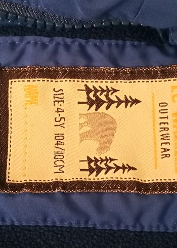 Erkek Çocuk Mavi Fermuarlı Yağmurluk - Görsel 2