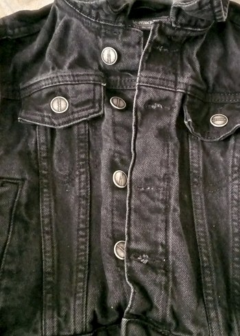 Gri Kapüşonlu Erkek Çocuk Kot Ceket - Görsel 4