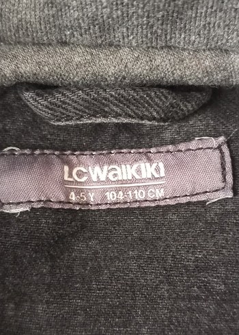 Gri Kapüşonlu Erkek Çocuk Kot Ceket - Görsel 3