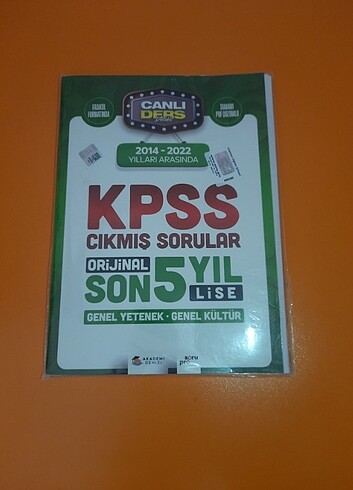 KPSS Son 5 Yıl Çıkmış Sorular 