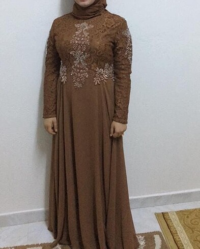 Kahverengi abiye