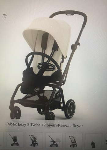 Cybex Eezy S Twist +2 Siyah Bebek Arabası