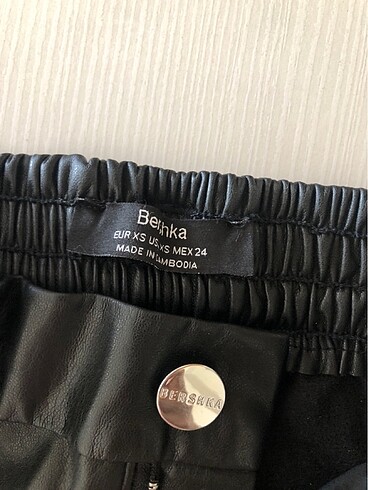bersha deri görünümlü pantalon