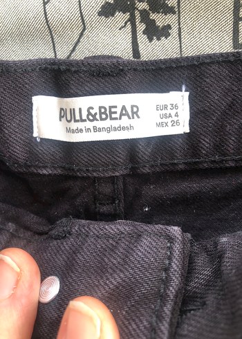 Pull and Bear Pull Bear Siyah Denim Jean