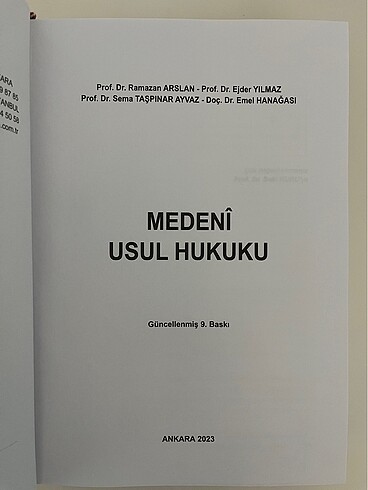  Medeni usul hukuku