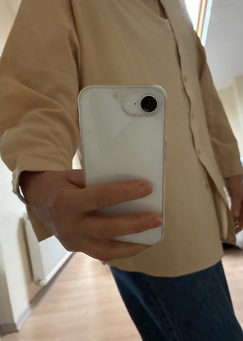 Bej Kadın Keten Gömlek - Görsel 5