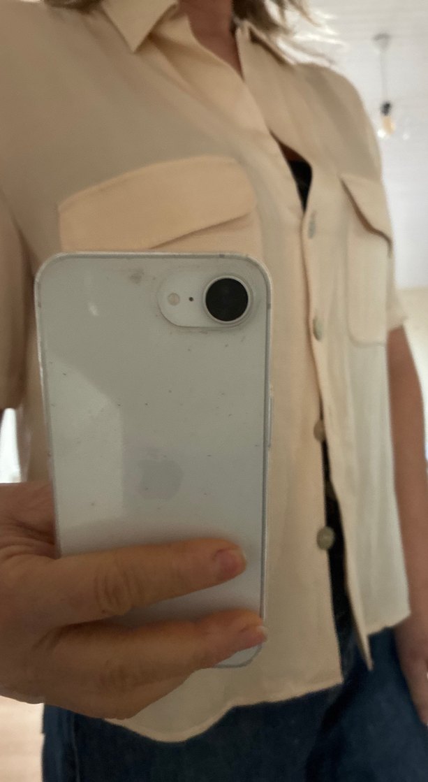 Bej Kadın Kısa Kollu Gömlek - Görsel 3