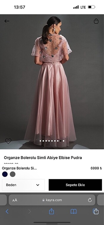 Kayra Purda Pembe Abiye - Görsel 5