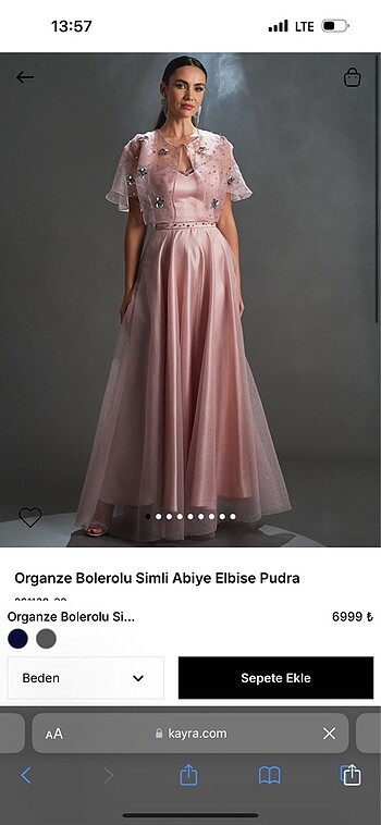 Kayra Purda Pembe Abiye - Görsel 7