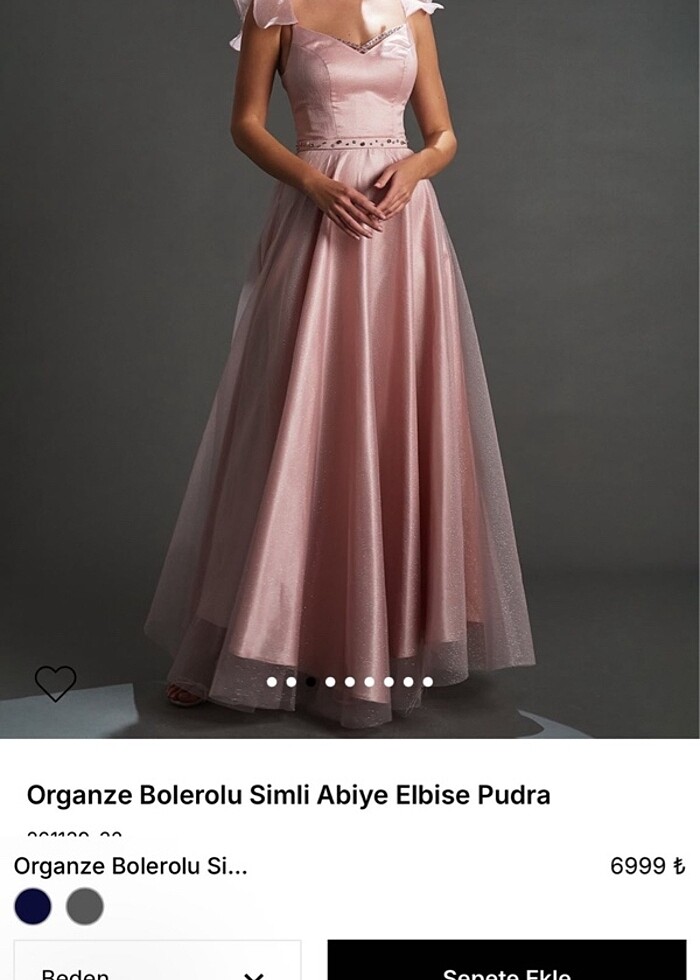 Kayra Purda Pembe Abiye - Görsel 2