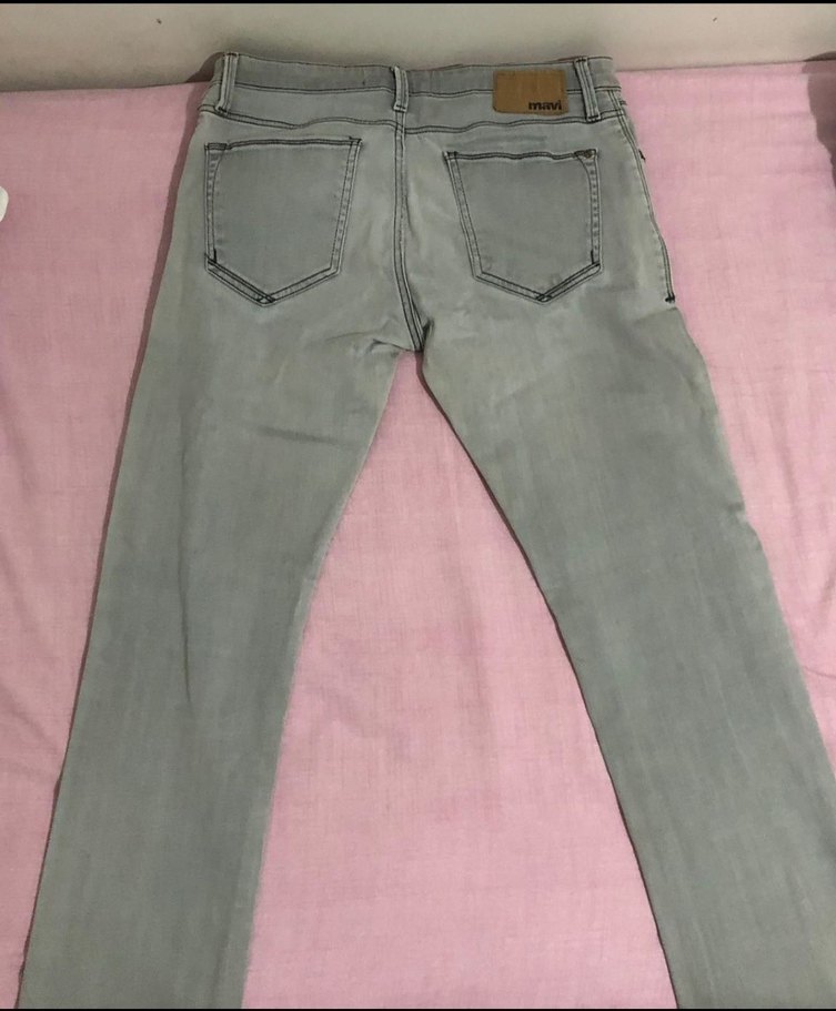 Gri Regular Fit Erkek Denim Pantolon - Görsel 2