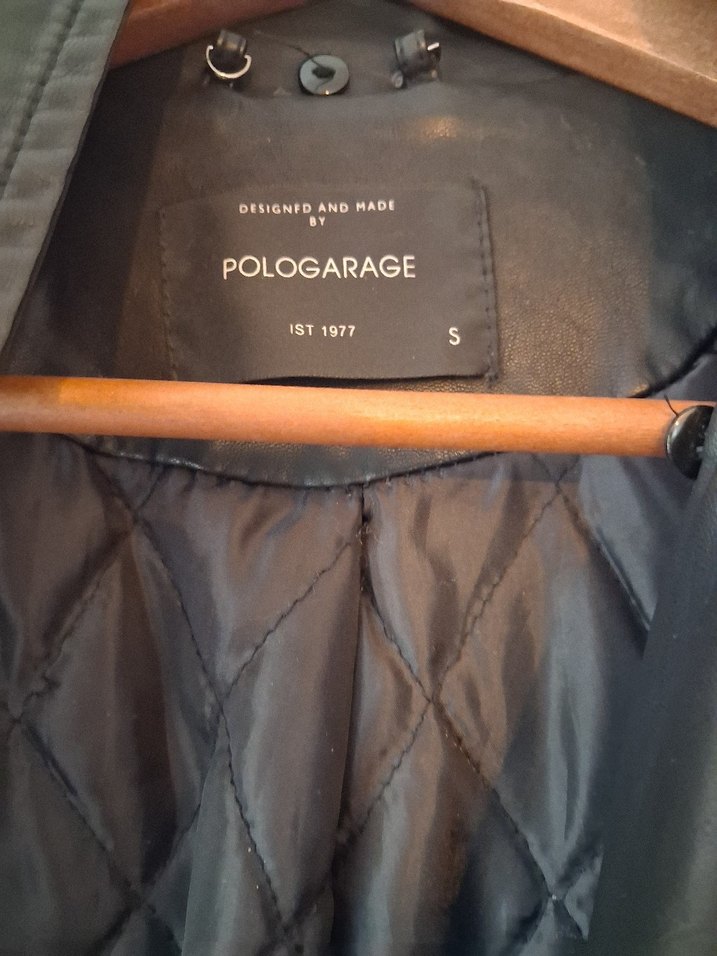 Siyah Deri Biker Ceket Polo Garage Hakiki Deri - Görsel 2