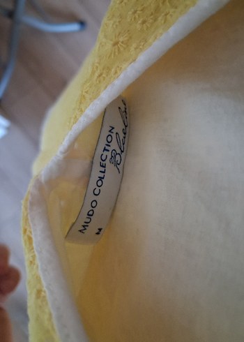 Sarı Gri Kemerli Midi Kolsuz Elbise - Görsel 3