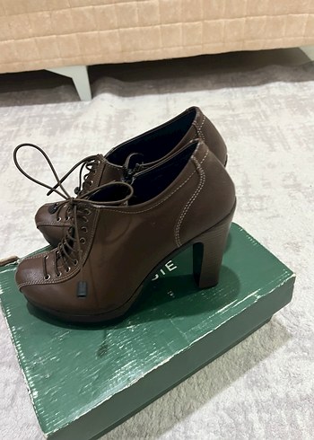 Kahverengi vintage kadın botu - Görsel 4
