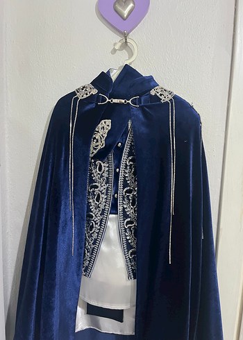 Yiğit sünnet Lacivert Nakışlı Erkek Çocuk Sünnet Kıyafeti - Görsel 3