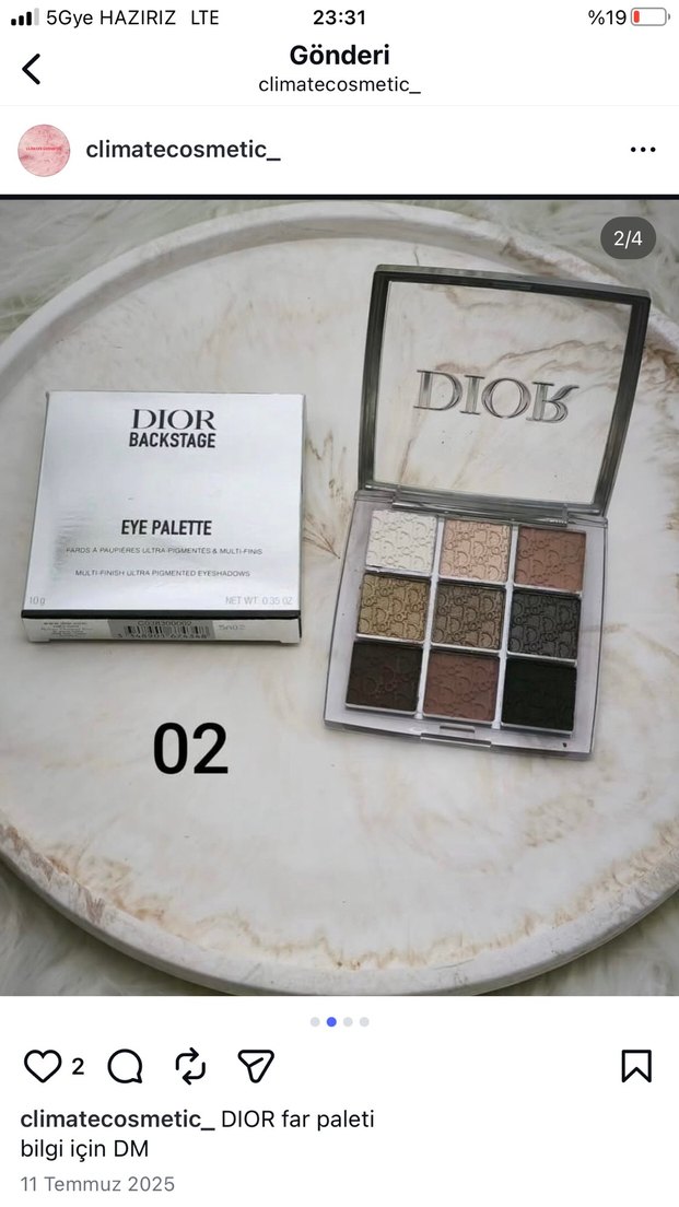 Dior Backstage Göz Farı Palet - Görsel 2