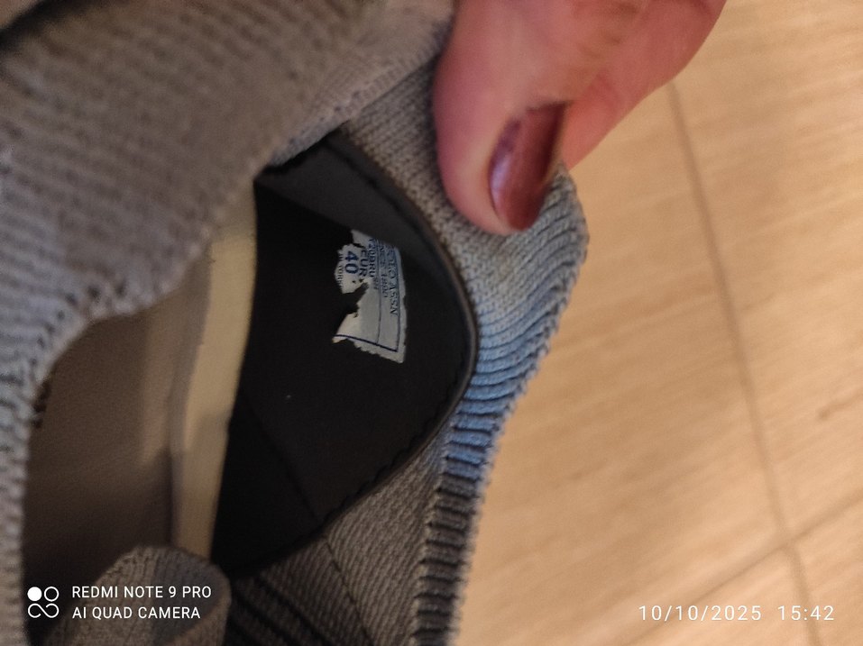 Gri Bağcıklı Spor Kadın Sneakers - Görsel 4