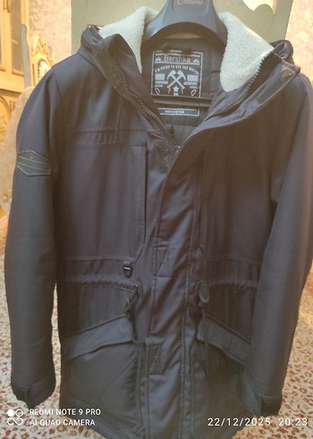 Bershka Siyah Erkek parka - Görsel 5