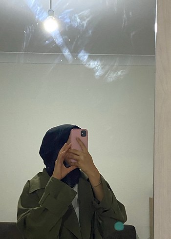 Bershka Kadın Haki Midi Trençkot Rahat Kesim