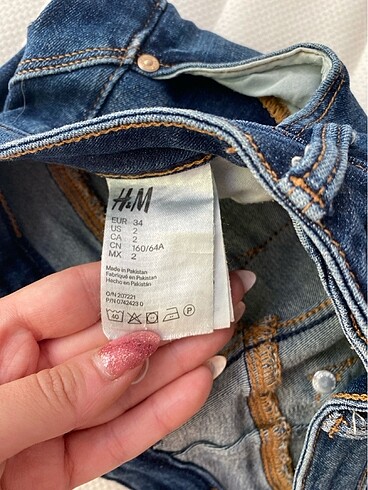 32 Beden lacivert Renk H&M Kot Şort