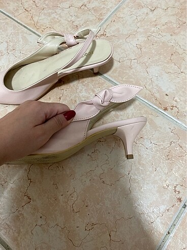 36 Beden Koton pembe stiletto