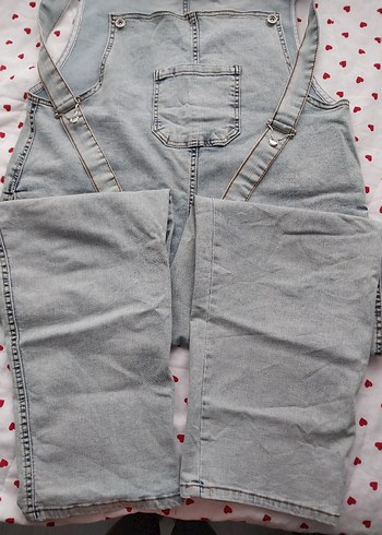 Diğer Kadın açık mavi Denim Tulum