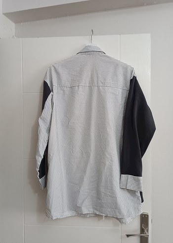 Düğmeli Gri Midi  Ceket - Görsel 2