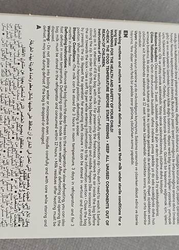 Bebe Süt Saklama Poşeti 20 Adet Beyaz - Görsel 2