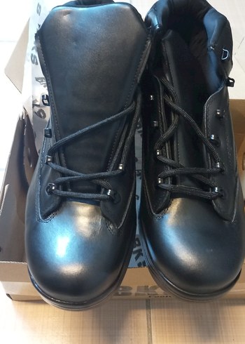 Erkek Siyah Tokalı Biker Bot - Görsel 5