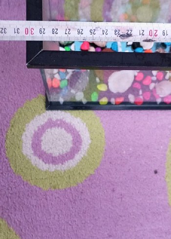 Renkli Dekoratif Cam Akvaryum - Görsel 5