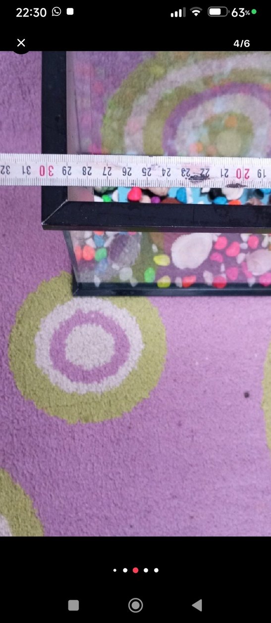 Renkli Dekoratif Cam Akvaryum - Görsel 5