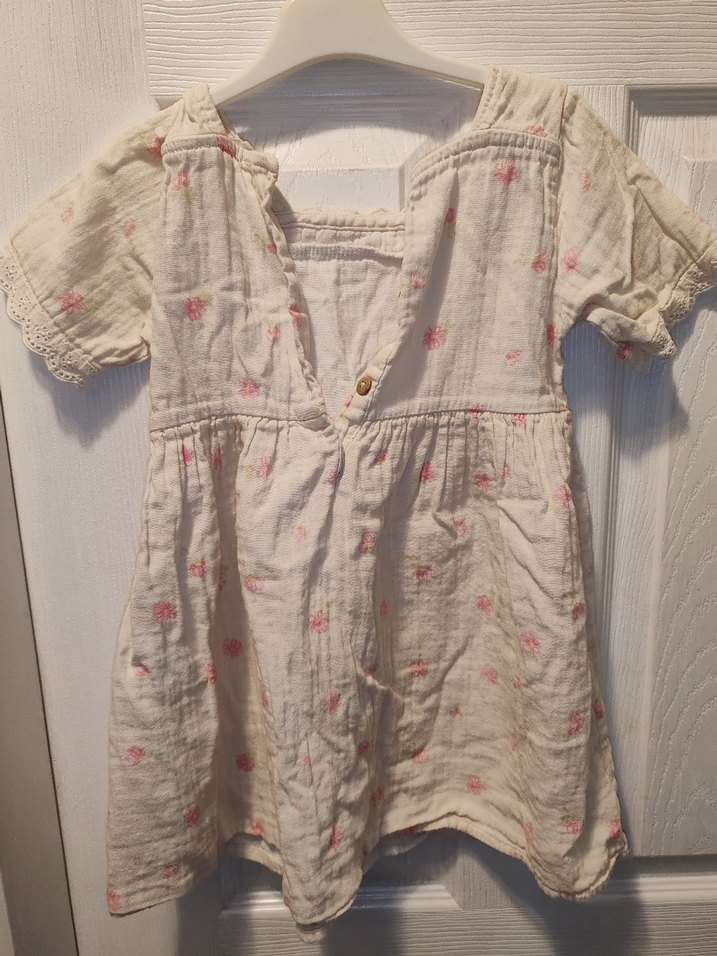 LCW Kız Çocuk Keten Elbise - Görsel 2