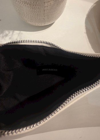 Beden Beyaz Deri Minimalist Kadın Çanta