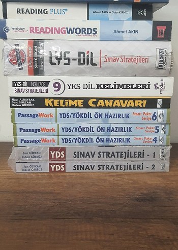YDS ve YKS-Dil Sınav Hazırlık Kitapları Seti