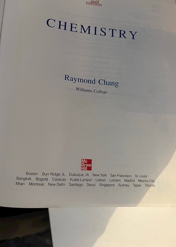 Chemistry Raymond Chang 10. Baskı Ders Kitabı - Görsel 2