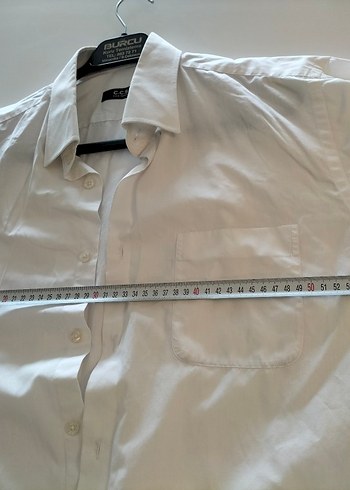SARAR Erkek Beyaz Gömlek 42 beden - Görsel 4