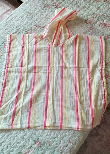 Kız Çocukları İçin Bohem V Yaka Ponço - Görsel 4