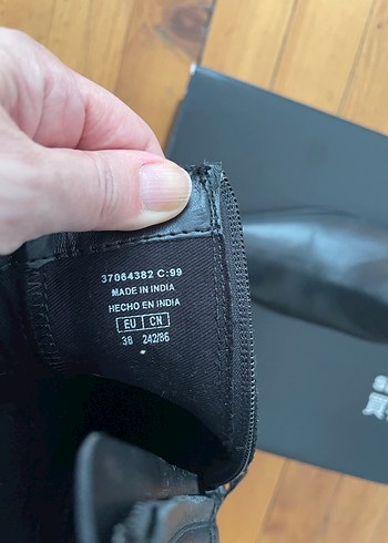 Mango deri siyah bot 38 numara - Görsel 5