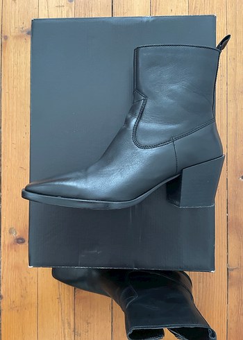 Mango deri siyah bot 38 numara - Görsel 4