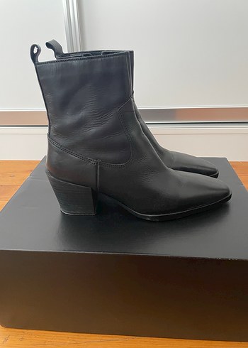 Mango deri siyah bot 38 numara - Görsel 2