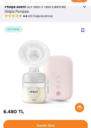 Philips Avent tekli elektrikli göğüs pompası, süt sağma makinesi - Görsel 2