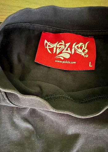 Pislick Siyah Rap Tshirt L beden - Görsel 6