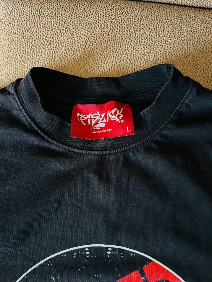Pislick Siyah Rap Tshirt L beden - Görsel 3